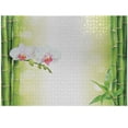 thumbnail image 1 of Ambesonne Spa Themed Jigsaw Puzzle, Calm Orchids Branches, Heirloom-Quality Fun Activity for Family Durable Cardboard, 1000 pcs, White Green, 1 of 6