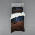 thumbnail image 1 of Ambesonne Space Bedding Set 3 Pcs, Desert Lunar Life on Mars, Twin XL, Brown Blue, 1 of 3