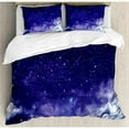 thumbnail image 1 of Ambesonne Space Dreamy Night with Stars Duvet Cover Set, 1 of 3