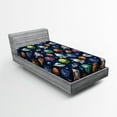 thumbnail image 1 of Ambesonne Space Fitted Sheet, Futuristic Science Ufo, Twin Size, Multicolor, 1 of 2