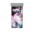 thumbnail image 1 of Ambesonne Space Fitted Sheet & Pillow Sham Set, Scenery Art, Twinxl, Dried Rose Pale Pink, 1 of 2