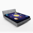 thumbnail image 1 of Ambesonne Space Fitted Sheet, Solar System with Planets, Full Size, Multicolor, 1 of 2