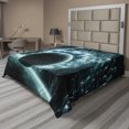 thumbnail image 1 of Ambesonne Space Flat Sheet, Solar System Star Scenery, Full Size, Teal, 1 of 1