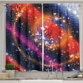 thumbnail image 1 of Ambesonne Space Kitchen Curtains, Apocalyptic Cosmos Sky, 55"x39", Multicolor, 1 of 2