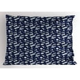 thumbnail image 1 of Ambesonne Space Pillow Sham, Cosmic Adventure, 26" X 20", Indigo White, 1 of 2