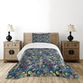 thumbnail image 1 of Ambesonne Space Quilted Bedspread Set 2 Pcs, Science Fiction Image, Twin Size, Multicolor, 1 of 6