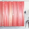 thumbnail image 1 of Ambesonne Space Shower Curtain, Abstract Beams Stars Galaxy, 69"Wx75"L, Salmon Rose, 1 of 4