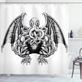 thumbnail image 1 of Ambesonne Space Shower Curtain, Cosmic Evil Monster, 69"Wx84"L, Black White, 1 of 5
