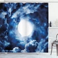 thumbnail image 1 of Ambesonne Space Shower Curtain, Magic Dark Twilight Dawn, 69"Wx75"L, Blue, 1 of 3