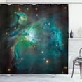 thumbnail image 1 of Ambesonne Space Shower Curtain, Nebula Star Dust Cloud, 69"Wx75"L, Teal Green, 1 of 5