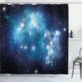 thumbnail image 1 of Ambesonne Space Shower Curtain, Supernova Stars, 69"Wx84"L, Blue, 1 of 5
