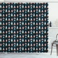 thumbnail image 1 of Ambesonne Space Shower Curtain, Varieties of Space Rockets, 69"Wx84"L, Multicolor, 1 of 4