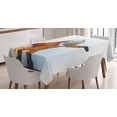 thumbnail image 1 of Ambesonne Space Tablecloth Rectangular Table Cover, Astronaut Galaxy Journey, 52"x70", Orange Grey Red, 1 of 4