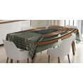 thumbnail image 1 of Ambesonne Space Tablecloth Rectangular Table Cover, Earth Orbit Digital, 52"x70", Multicolor, 1 of 4