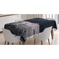 thumbnail image 1 of Ambesonne Space Tablecloth Rectangular Table Cover, Milky Way American Flag, 60"x84", Brown Blue, 1 of 4