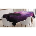 thumbnail image 1 of Ambesonne Space Tablecloth Rectangular Table Cover, Nebula Cosmos Image, 60"x90", Purple Blue, 1 of 4