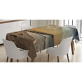 thumbnail image 1 of Ambesonne Space Tablecloth Rectangular Table Cover, Solar Eclipse, 60"x90", Cream Orange, 1 of 3