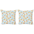 thumbnail image 1 of Ambesonne Space Throw Pillow Cover 2 Pack, Celestial Elements Tile, 24", Multicolor, 1 of 2