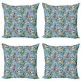 thumbnail image 1 of Ambesonne Space Throw Pillow Cover 4 Pack, Astronauts with Rockets, 20", Multicolor, 1 of 2