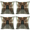 thumbnail image 1 of Ambesonne Space Throw Pillow Cover 4 Pack, Earth Orbit Digital, 18", Multicolor, 1 of 7