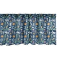 thumbnail image 1 of Ambesonne Space Valance Pack of 2, Alien Friends Astronaut, 54"X12", Multicolor, 1 of 5