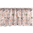 thumbnail image 1 of Ambesonne Space Valance Pack of 2, Love Wow Letters Planets Art, 42"X12", Salmon Pale Grey Green, 1 of 3