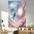 thumbnail image 1 of Ambesonne Space Wall Hanging Tapestry, Astronaut in Pastel Palette, 30"x45", Pink Blue and Lilac, 1 of 3