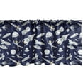 thumbnail image 1 of Ambesonne Space Window Valance, Cosmic Adventure, 54" X 18", Indigo White, 1 of 3