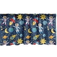 thumbnail image 1 of Ambesonne Space Window Valance, Cosmonaut Girl and Boy, 54" X 12", Multicolor, 1 of 3