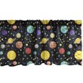 thumbnail image 1 of Ambesonne Space Window Valance, Sun Earth Constellations, 54" X 18", Multicolor, 1 of 3