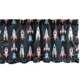 thumbnail image 1 of Ambesonne Space Window Valance, Varieties of Space Rockets, 54" X 18", Multicolor, 1 of 3