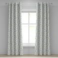thumbnail image 1 of Ambesonne Spaceship Grommet Curtain, Cosmos Themed Doodle, 50" x 120", Pale Blue Grey Black, 1 of 6