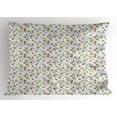 thumbnail image 1 of Ambesonne Spaceship Pillow Sham, Colorful Cosmos Moon, 26" X 20", Multicolor, 1 of 2