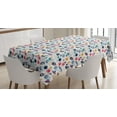 thumbnail image 1 of Ambesonne Spaceship Tablecloth Rectangular Table Cover, Space Silhouettes, 52"x70", Multicolor, 1 of 4