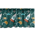 thumbnail image 1 of Ambesonne Spaceship Window Valance, Outer Space Nebula, 54" X 12", Multicolor, 1 of 3