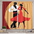 thumbnail image 1 of Ambesonne Spanish Kitchen Curtains, Dancers in Folk Dresses, 55"x39", Multicolor, 1 of 2