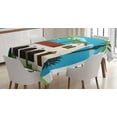 thumbnail image 1 of Ambesonne Spanish Tablecloth Rectangular Table Cover, Cottage House Palms, 52"x70", Multicolor, 1 of 4