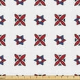 thumbnail image 1 of Ambesonne Spanish Tile Fabric by the Yard Upholstery, Triangle Flower Motif, 2 Yards, Dark Pink Dark Violet, 1 of 5