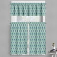 thumbnail image 1 of Ambesonne Spanish Tile Valance & Curtain, Vintage Flourish Motif, 55"x24", Dark Sea Green Blue, 1 of 7