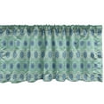 thumbnail image 1 of Ambesonne Spanish Tile Window Valance, Vintage Flourish Motif, 54" X 18", Dark Sea Green Blue, 1 of 3