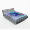 thumbnail image 1 of Ambesonne Spires Fitted Sheet, Creative Modern Design, Full Size, Violet Red, 1 of 2
