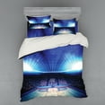 thumbnail image 1 of Ambesonne Sports Bedding Set 4 Pcs, Basketball Arena Game, Queen, Navy Black, 1 of 2
