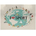 thumbnail image 1 of Ambesonne Sports Jigsaw Puzzle Durable Cardboard, I Love Sports Words, 1000 pcs, Multicolor, 1 of 1