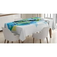 thumbnail image 1 of Ambesonne Sports Tablecloth Rectangular Table Cover, Exotic Sealife Hobby, 60"x90", Blue Black, 1 of 4