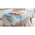 thumbnail image 1 of Ambesonne Sports Tablecloth Rectangular Table Cover, Riding a Kayak, 52"x70", Multicolor, 1 of 4