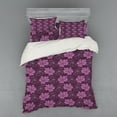 thumbnail image 1 of Ambesonne Spring Bedding Set 4 Pcs, Botanical Petal Pattern, Queen, Dried Rose and Plum, 1 of 2