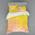 thumbnail image 1 of Ambesonne Spring Bedding Set 4 Pcs, Flower Butterfly Colored, Queen, Earth Yellow Pale Pink, 1 of 2