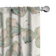 thumbnail image 1 of Ambesonne Spring Curtains, Butterfly Watercolor Nature, Pair of 28"x63", Pistachio Green and Blush, 1 of 1