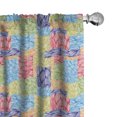 thumbnail image 1 of Ambesonne Spring Curtains, Flourishing Nature Motif, Pair of 28"x95", Multicolor, 1 of 5