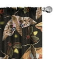 thumbnail image 1 of Ambesonne Spring Curtains, Flying Colorful Moths Art, Pair of 28"x84", Burnt Sienna and Pale Yellow, 1 of 5